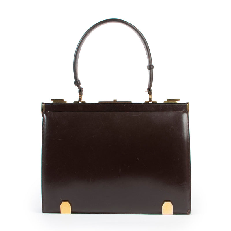 Delvaux Brown Top Handle for the best price at Labellov secondhand luxury