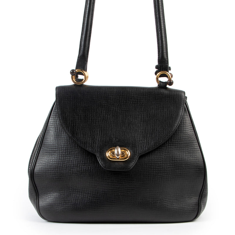Delvaux Zwarte Schoudertas