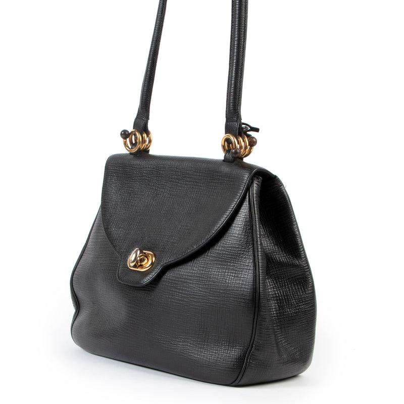 Delvaux Zwarte Schoudertas