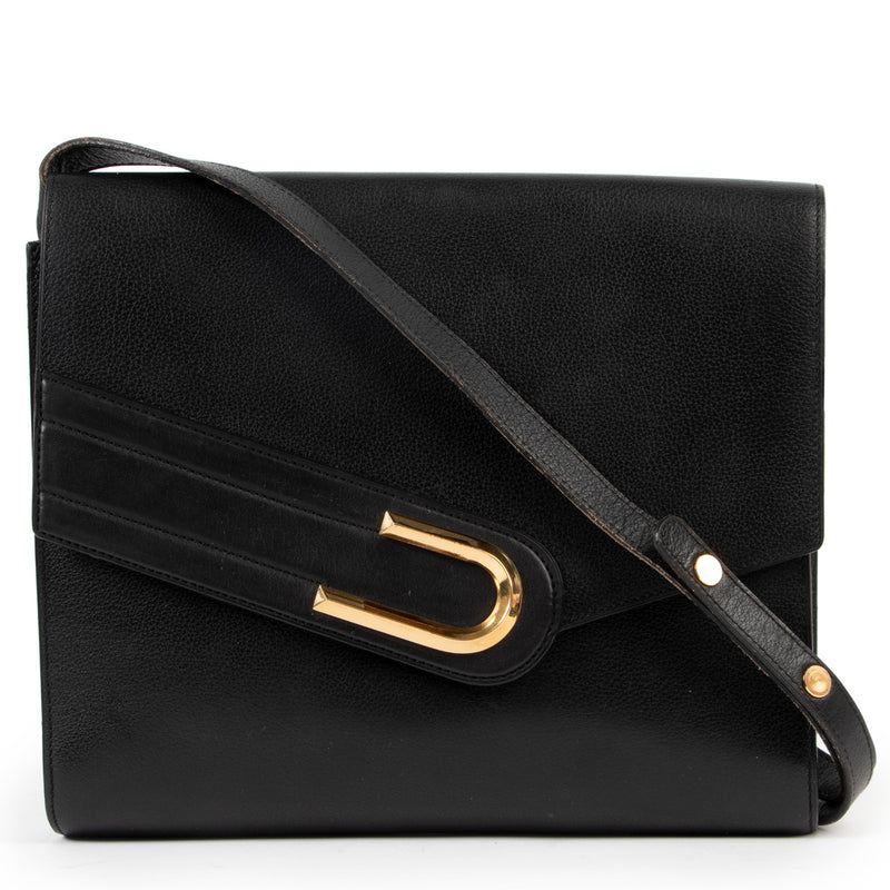 Delvaux Black Aubade Polo Shoulder Bag
