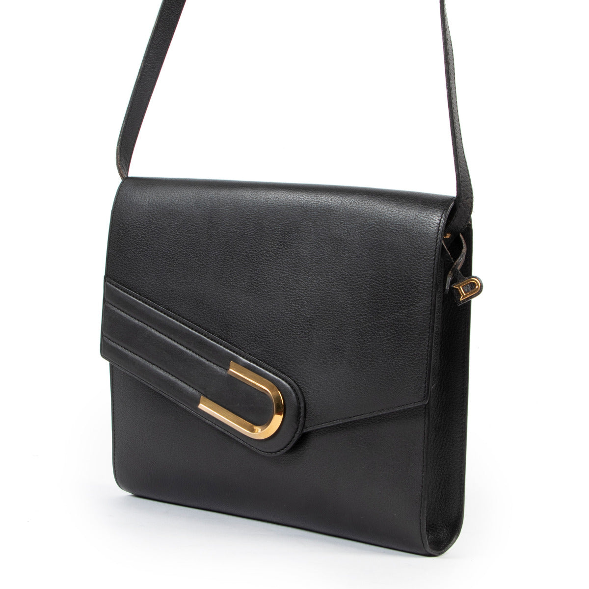 Delvaux Black Aubade Polo Shoulder Bag