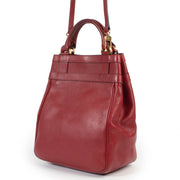 Shop safe online 100% authentic second hand Delvaux Red Leather Shoulder Bag in very good condition at the right price at Labellov in Antwerp.