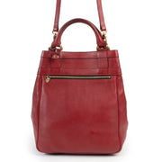 Shop safe online 100% authentic second hand Delvaux Red Leather Shoulder Bag in very good condition at the right price at Labellov in Antwerp.