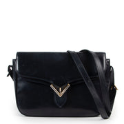 Shop safe online 100% authentic second hand Delvaux Dark Blue Shoulder Bag in preloved condition at the right price at Labellov in Antwerp