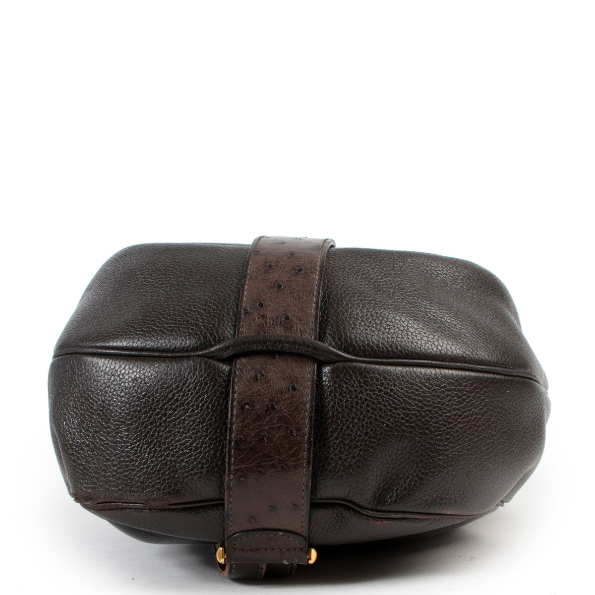 Delvaux Black Ostrich Brillant Backpack