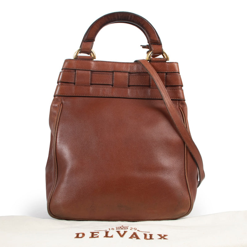 Buy this Delvaux Brown Shoulder bag at a reasonable price in preloved condition at Labellov antwerp online or in store