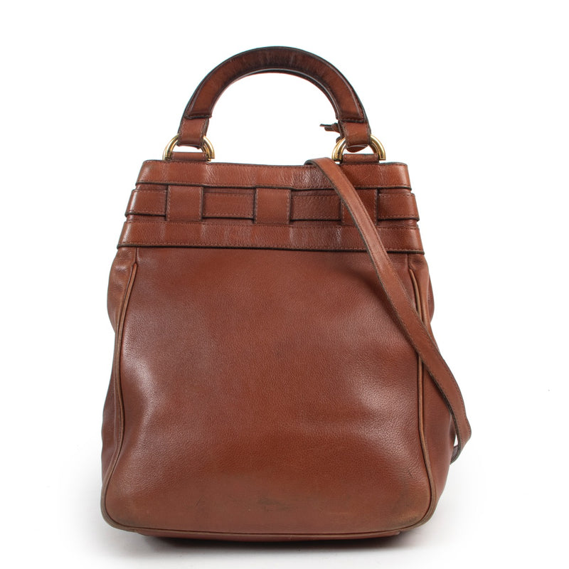 Buy this Delvaux Brown Shoulder bag at a reasonable price in preloved condition at Labellov antwerp online or in store