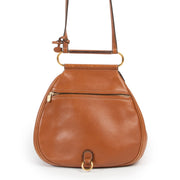 Buy this Delvaux Cognac Cerceau Crossbody Bag for a reasonable price at Labellov Luxury in Antwerp.