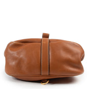 Buy this Delvaux Cognac Cerceau Crossbody Bag for a reasonable price at Labellov Luxury in Antwerp.