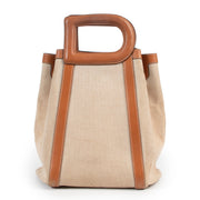 Shop safe online 100% authentic second hand Delvaux Camel Canvas Caraibes Shoulder Bag in very good condition at the right price at Labellov in Antwerp.