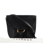 Shop safe online 100% authentic second hand Delvaux Black Toile De Cuir Crossbody Bag in very good condition at the right price at labellov in Antwerp.