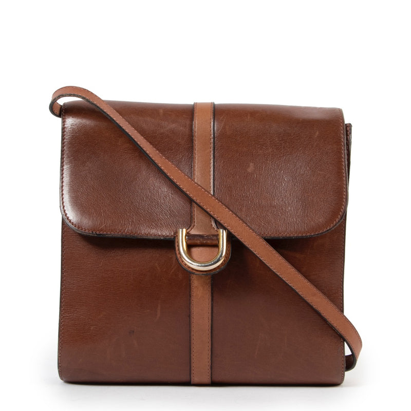 Shop safe online 100% authentic second hand Delvaux Brown Crossbody Bag at the right price at Labellov in Antwerp.