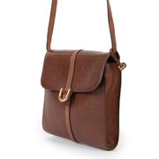 Shop safe online 100% authentic second hand Delvaux Brown Crossbody Bag at the right price at Labellov in Antwerp.