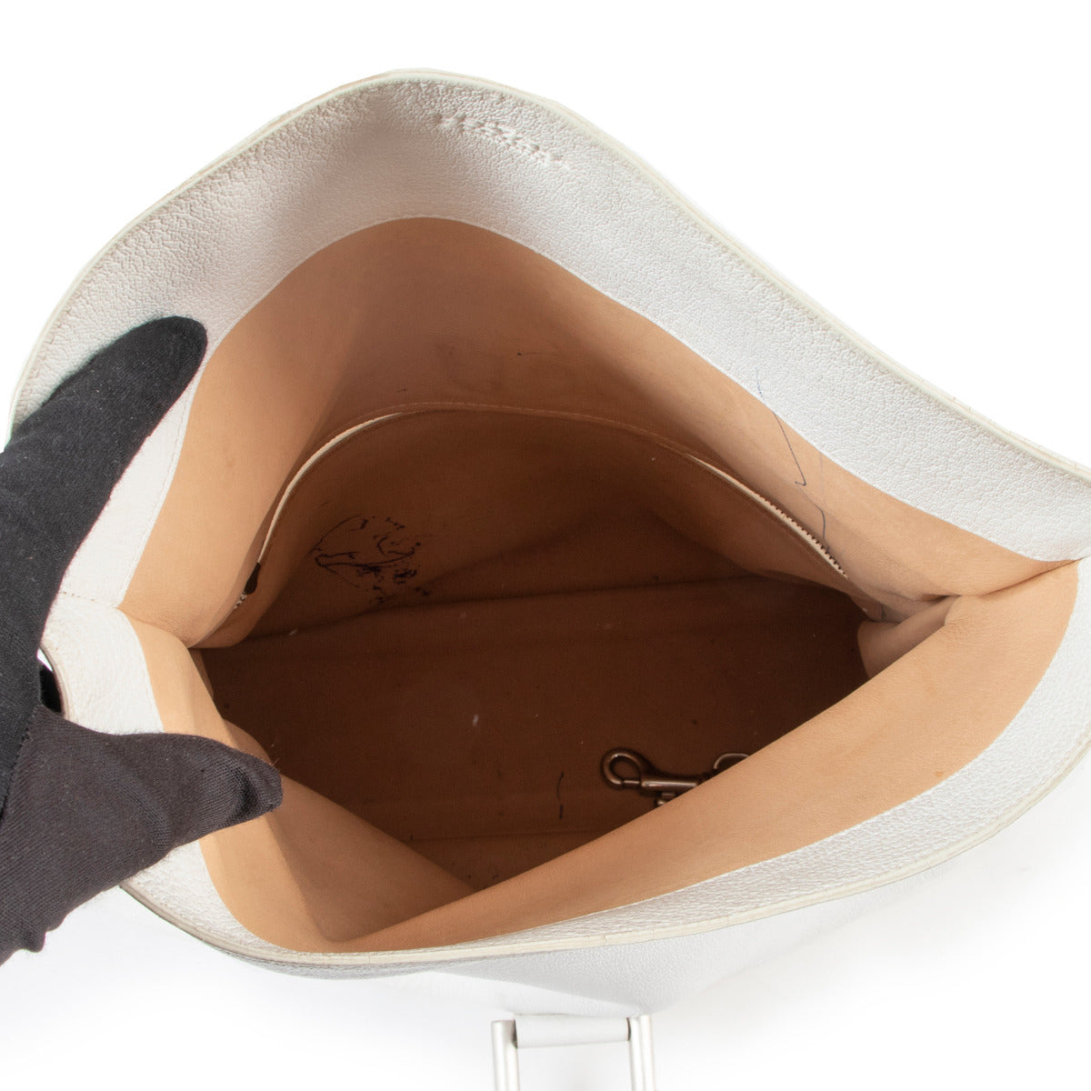 Delvaux White Givry MM Shoulder Bag
