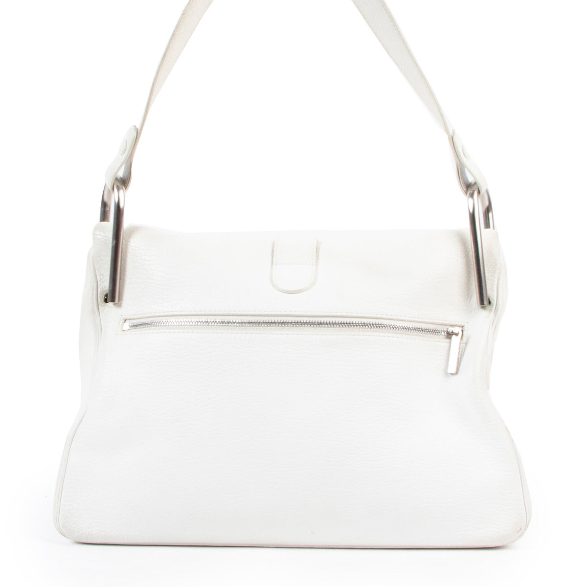 Delvaux White Givry MM Shoulder Bag
