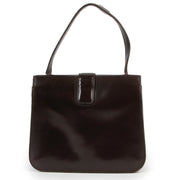 Preloved vintage Delvaux Dark Brown Leather Top-handle designer bag now for sale on Labellov 2nd hand luxury site in Antwerp