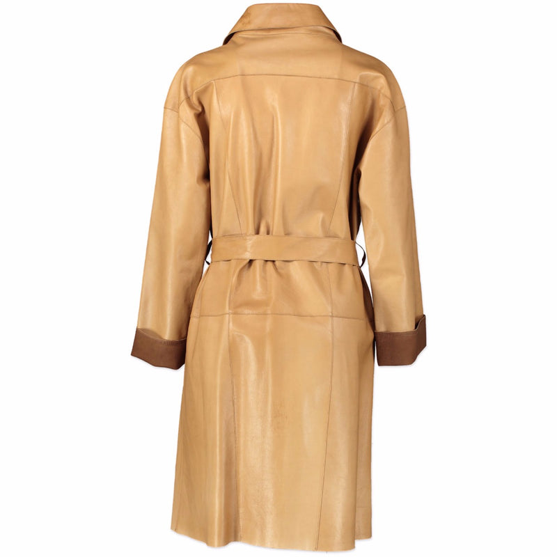 beautiful leather coat Fendi