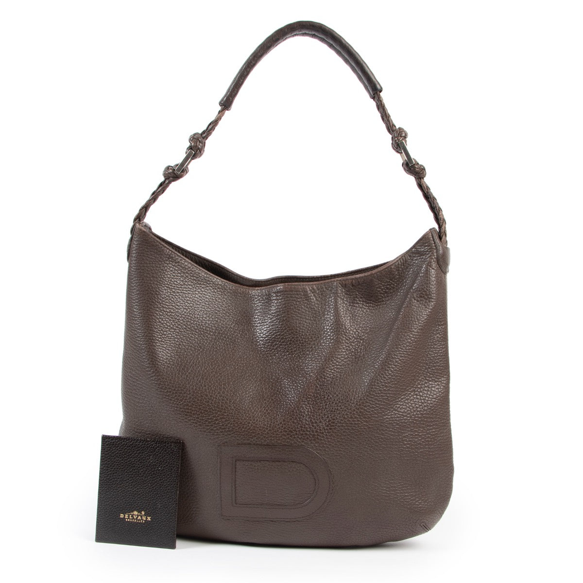Shop safe online authentic second hand Must Delvaux Brown Le Louise Shoulder bag in good preloved condition at the right price at Labellov.com.