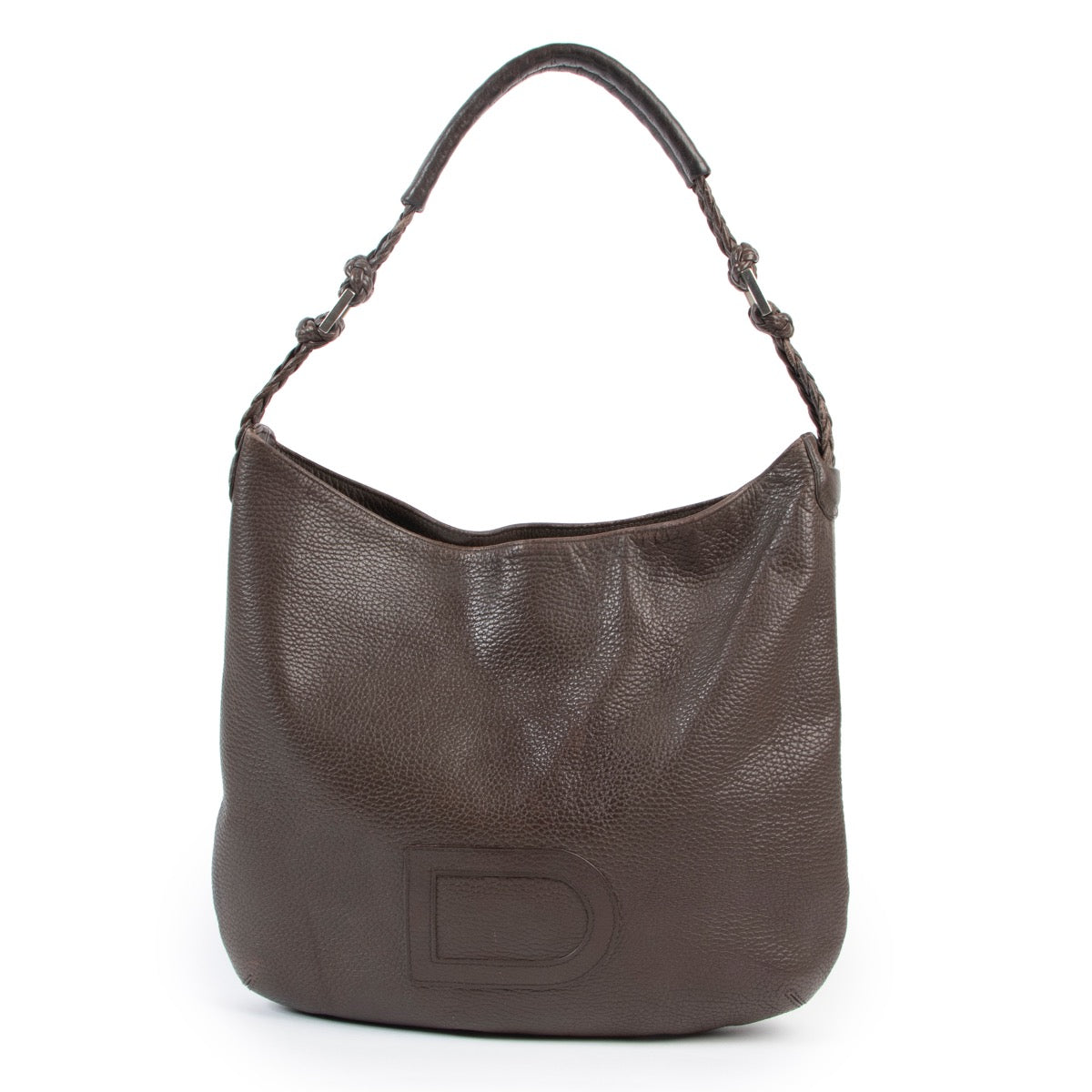 Shop safe online authentic second hand Must Delvaux Brown Le Louise Shoulder bag in good preloved condition at the right price at Labellov.com.
