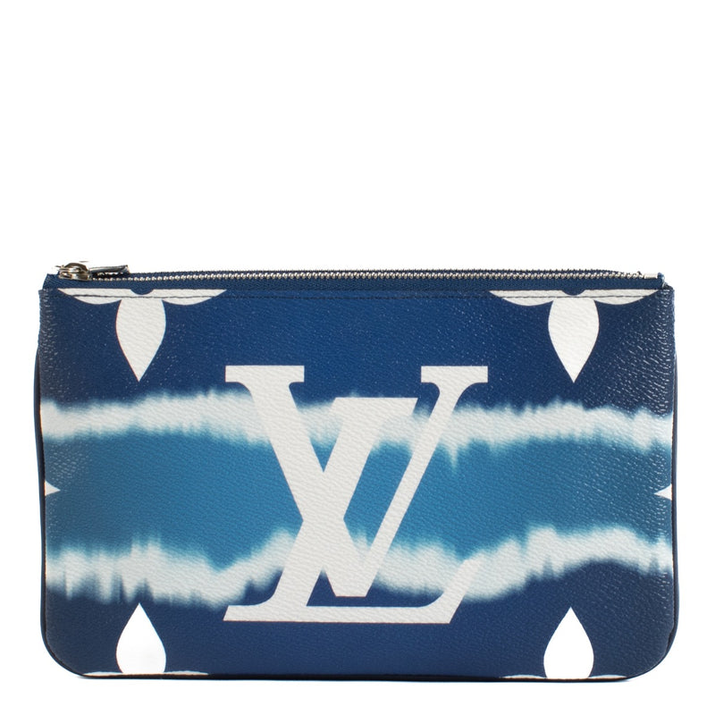 Shop safe online at Labellov in Antwerp, Brussels and Knokke this 100% authentic second hand Louis Vuitton Escale Double Zip Pochette Bag