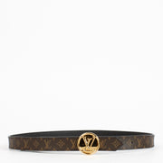 Shop the authentic Louis Vuitton Monogram Belt with gold-tone LV Circle buckle at Labellov.com.