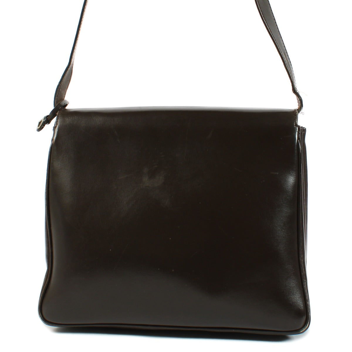Purchase an authentic second-hand Delvaux Brown Brillant Baudrier Crossbody in preloved condition on Labellov.com