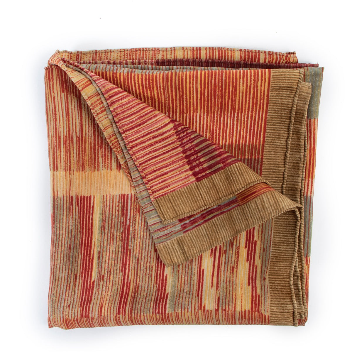 Shop safe online at Labellov in Antwerp this 100% authentic second hand Delvaux Multicolor Striped Scarf