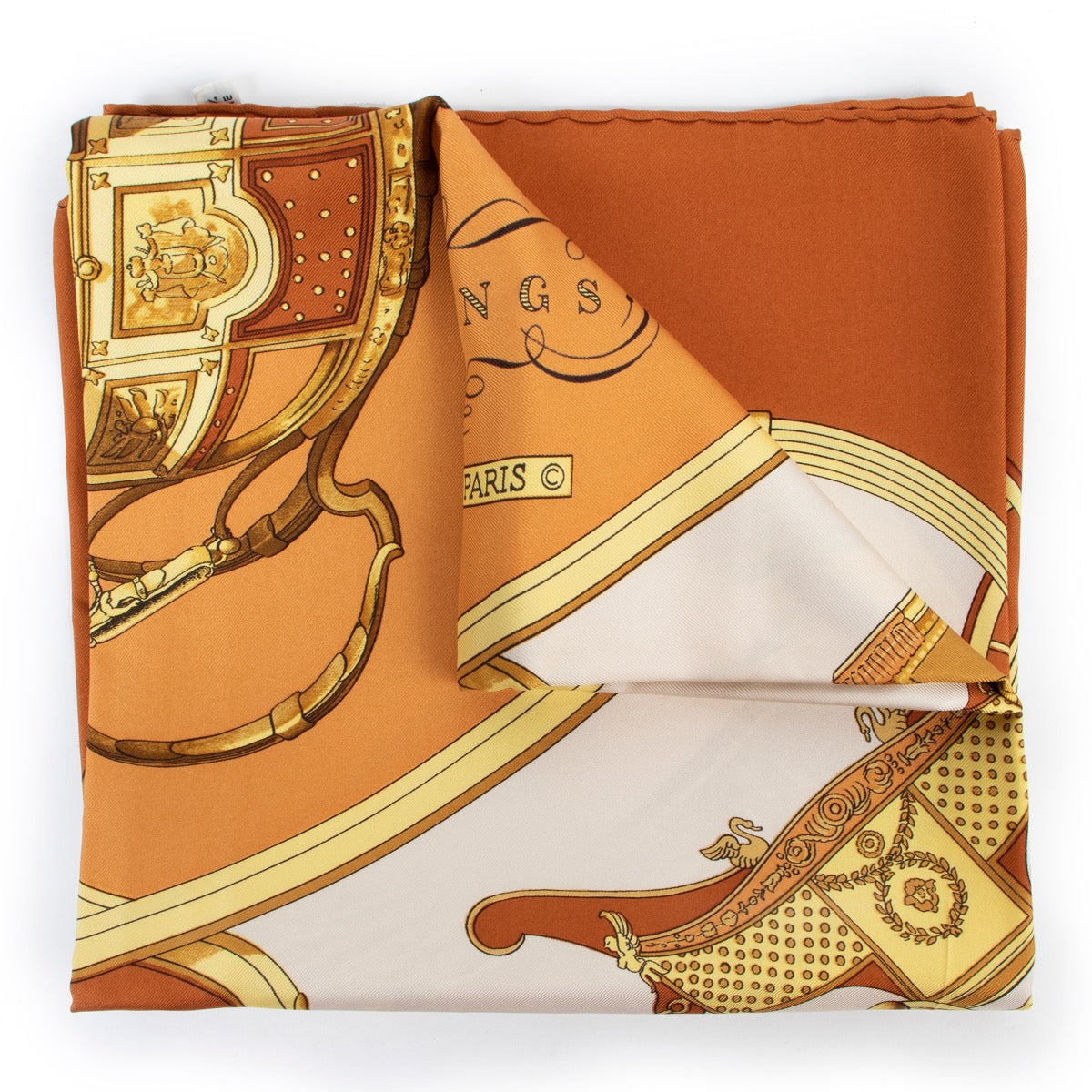 Shop safe online at Labellov in Antwerp this 100% authentic second hand Hermès Multicolor Silk Springs Scarf