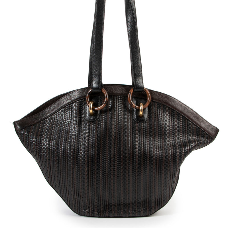 Delvaux Brown Leather Shoulder Bag