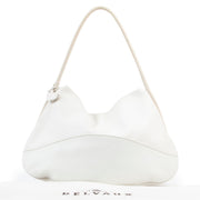 White leather shoulder bag by Delvaux available at Labellov secondhand luxury