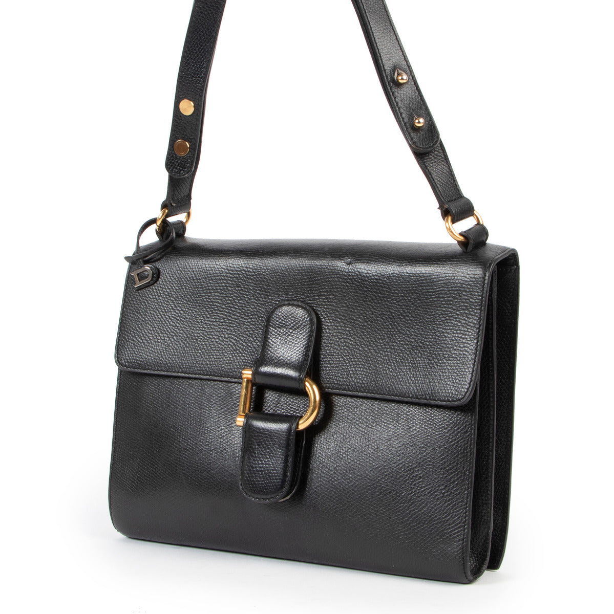 Delvaux Zwarte Schoudertas