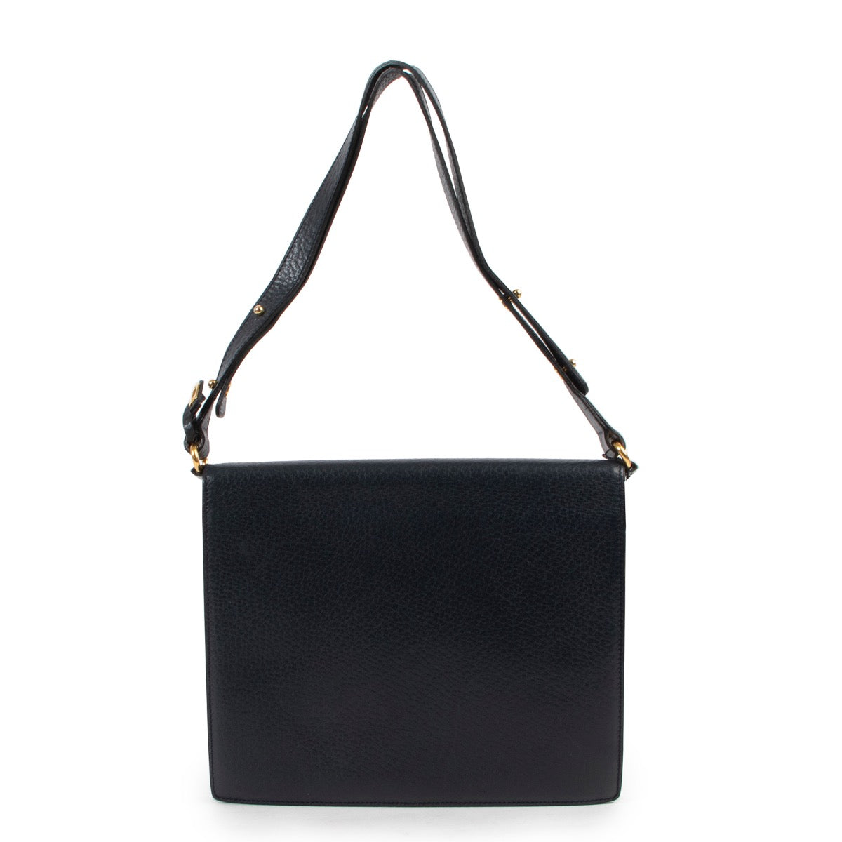 Shop safe online 100% authentic second hand Delvaux Blue Shoulder bag in very good condition at the right price at labellov in Antwerp.