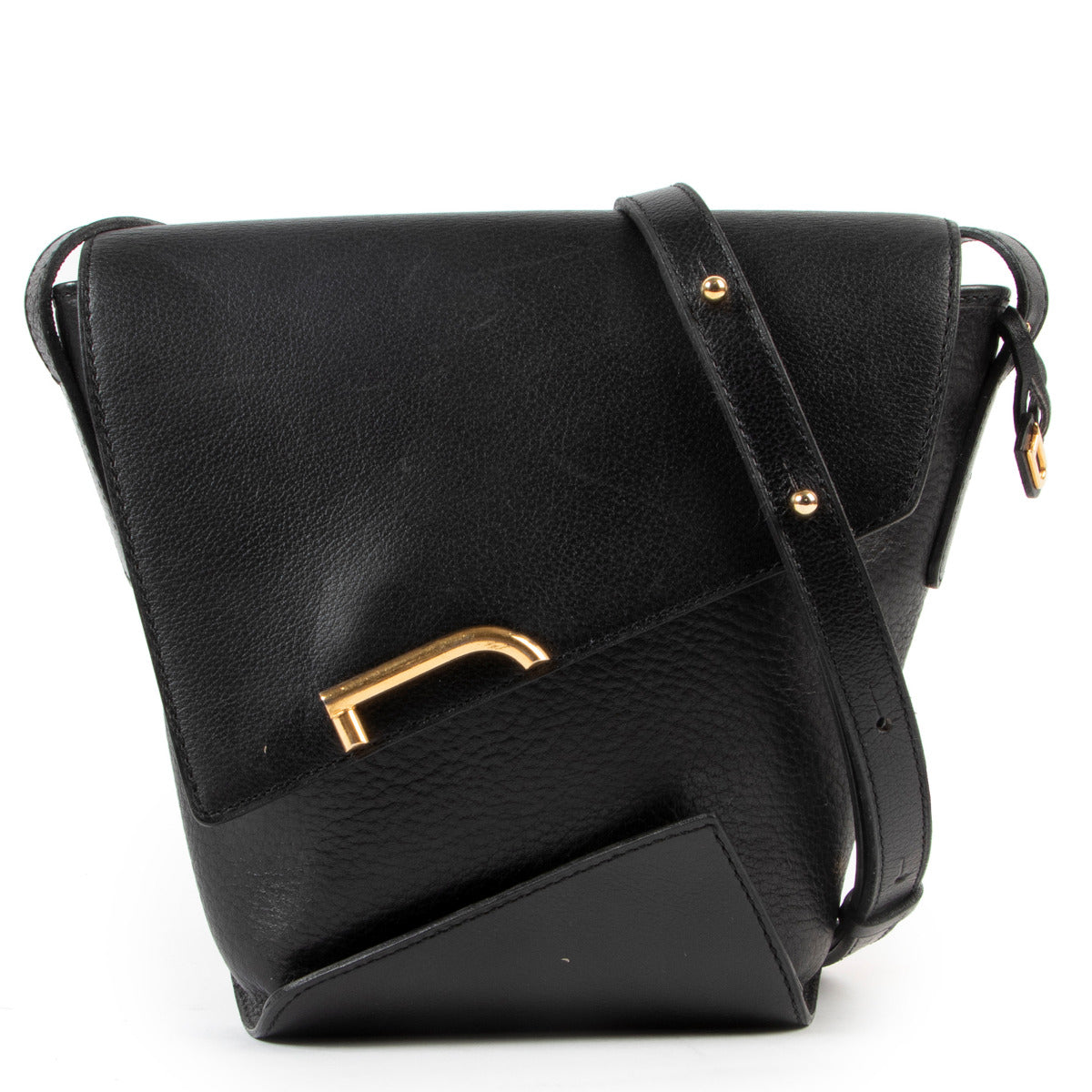 Delvaux Black Enveloppe Crossbody