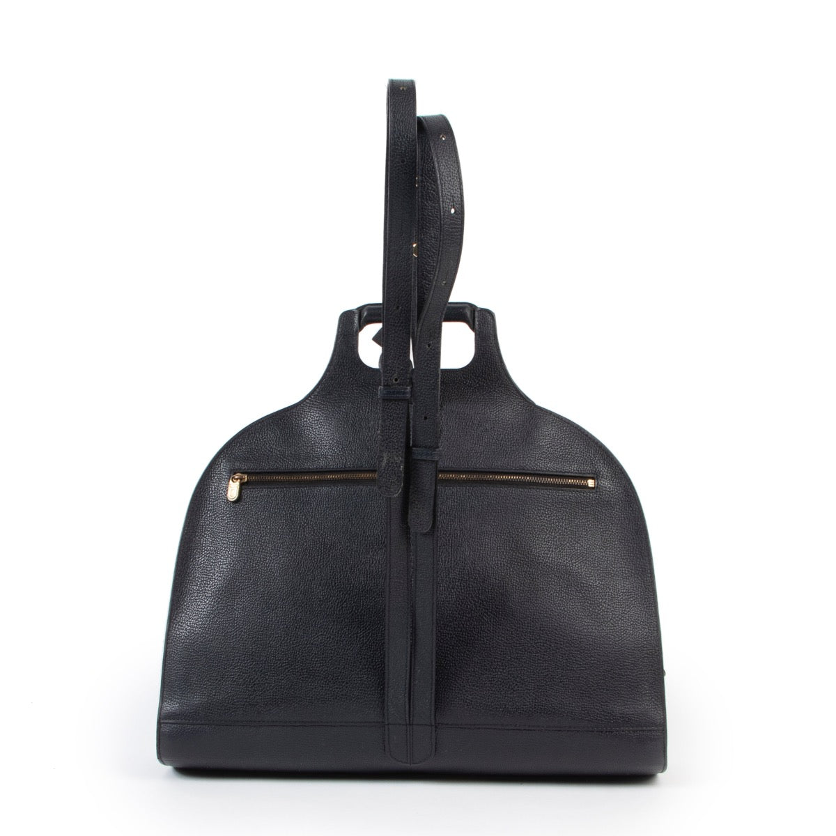 shop safe online secondhand Delvaux Blue Top Handle Backpack