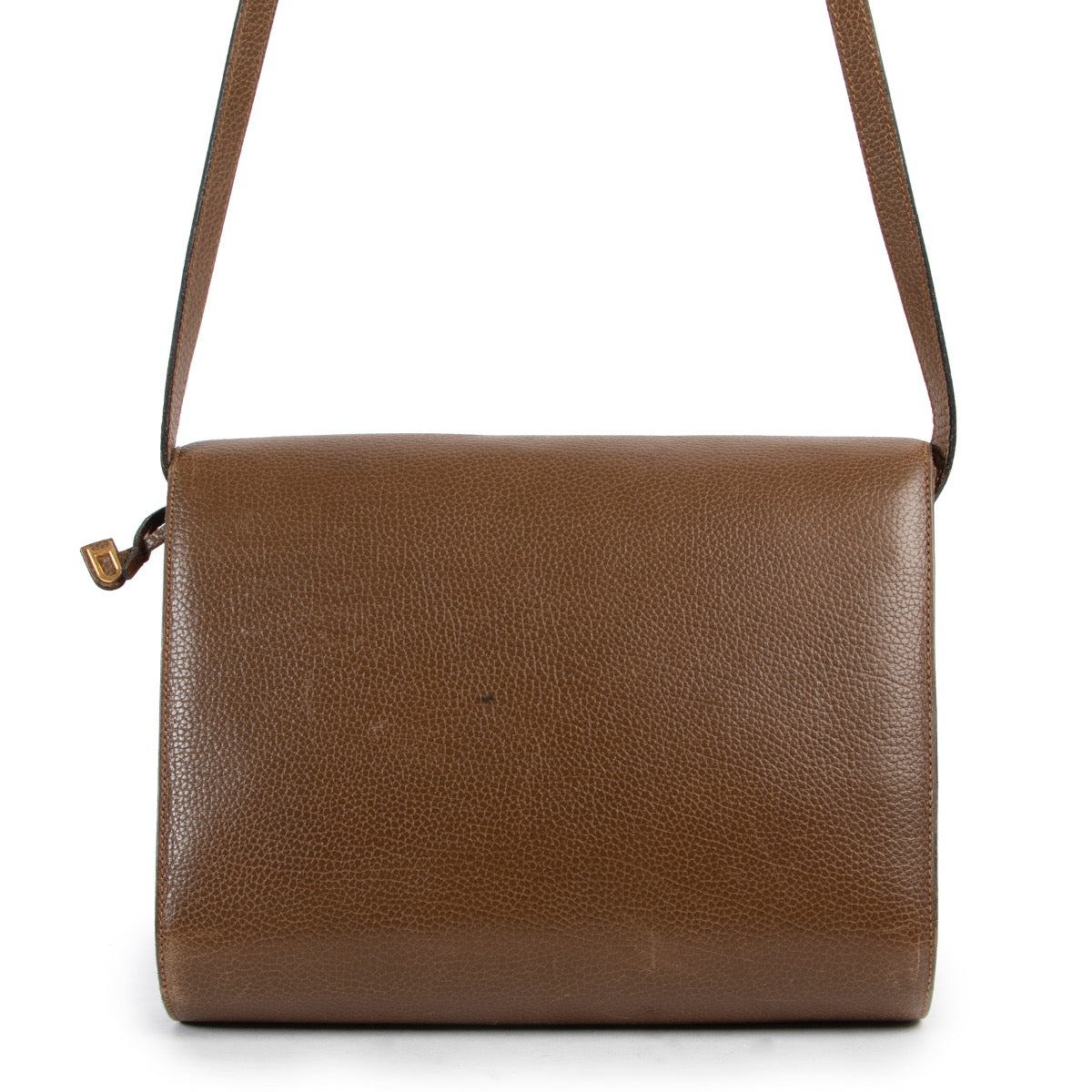 Shop safe online authentic second hand Must Delvaux Brown Shoulder bag in good preloved condition at the right price at Labellov.com.