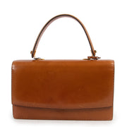 Shop safe online authentic second hand Must Delvaux Cognac Top Handle in good preloved condition at the right price at Labellov.com.
