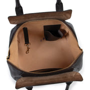 Shop safe online authentic second hand Must Delvaux Black Coquin Top handle in good preloved condition at the right price at Labellov.com.