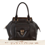 Shop safe online authentic second hand Must Delvaux Black Coquin Top handle in good preloved condition at the right price at Labellov.com.