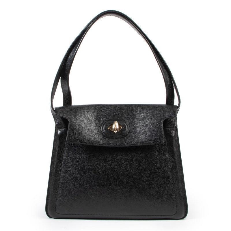 Shop safe online 100% authentic second hand Delvaux Black Shoulder Bag in very good condition at the right price at Labellov in Antwerp.