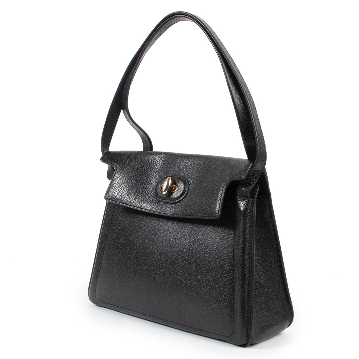 Shop safe online 100% authentic second hand Delvaux Black Shoulder Bag in very good condition at the right price at Labellov in Antwerp.