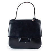 Shop safe online 100% authentic second hand Delvaux Blue Top Handle Bag in very good condition at the right price at Labellov in Antwerp.