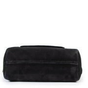 Shop safe online 100% authentic second hand Delvaux Black Nubuck Benjamin Shoulder Bag in very good condition at the right price at Labellov in Antwerp.