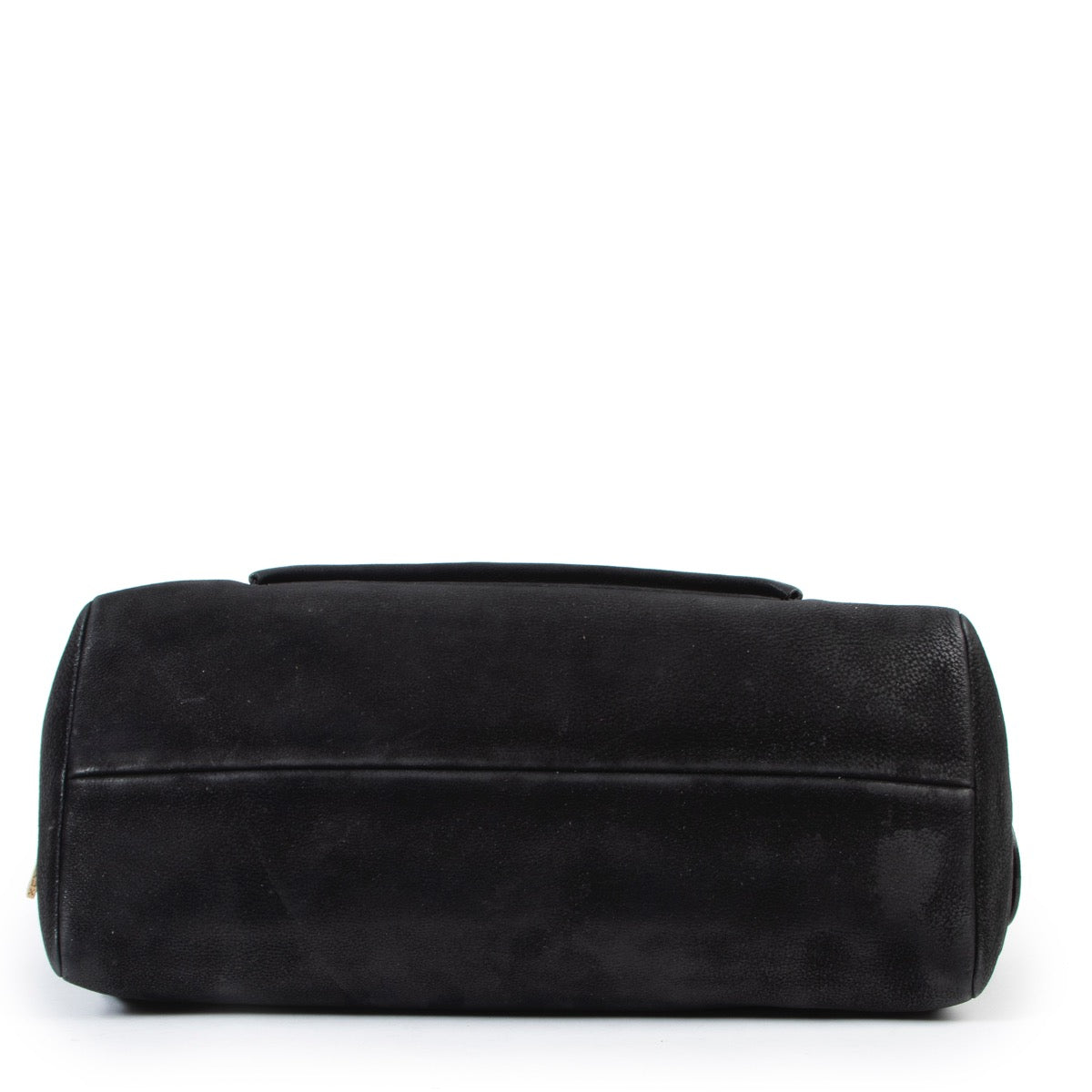 Shop safe online 100% authentic second hand Delvaux Black Nubuck Benjamin Shoulder Bag in very good condition at the right price at Labellov in Antwerp.