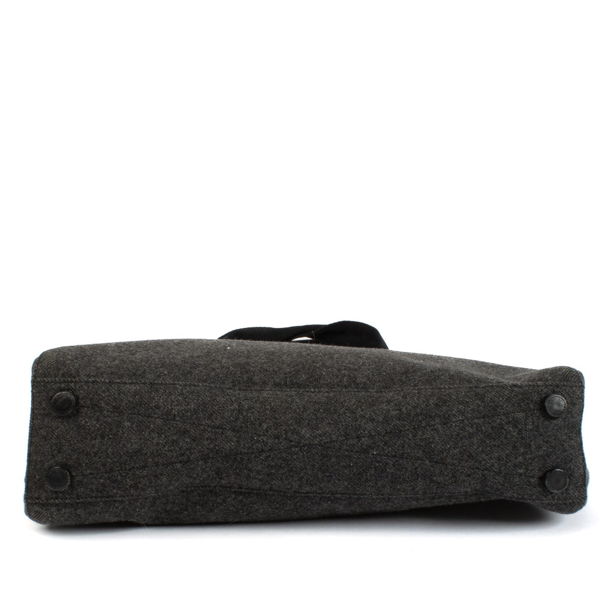 Prada Grey Felt Velcro Tote Bag