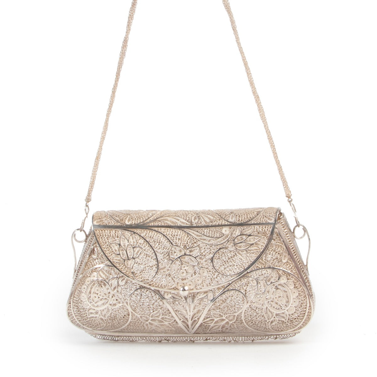 Other Top Handle Bag in real silver design now online via Labellov