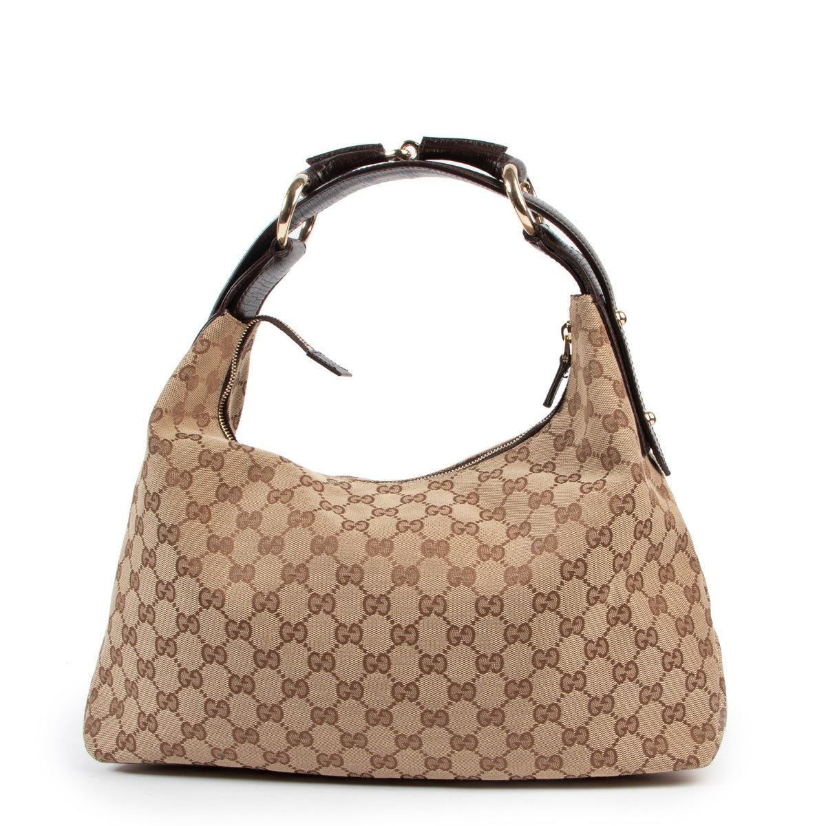 Buy these Gucci Monogram Fabric Horsebit Shoulder Bag for a reasonable price at Labellov online or in store. Koop deze Gucci Monogram Fabric Horsebit Shoulder Bag voor een redelijke prijs bij Labellov online of in de winkel.