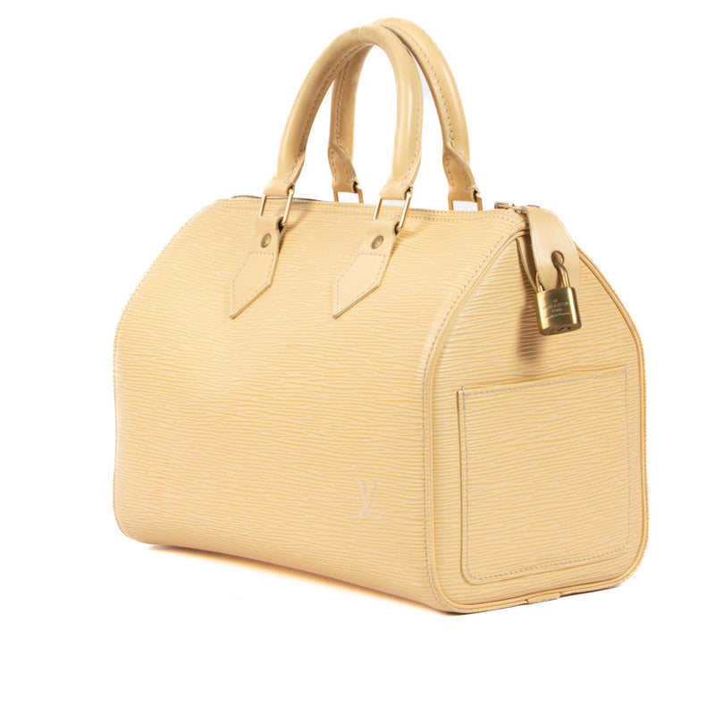 Shop 100% authentic second-hand Louis Vuitton Speedy 25 Vanilla Beige Top Handle on Labellov.com