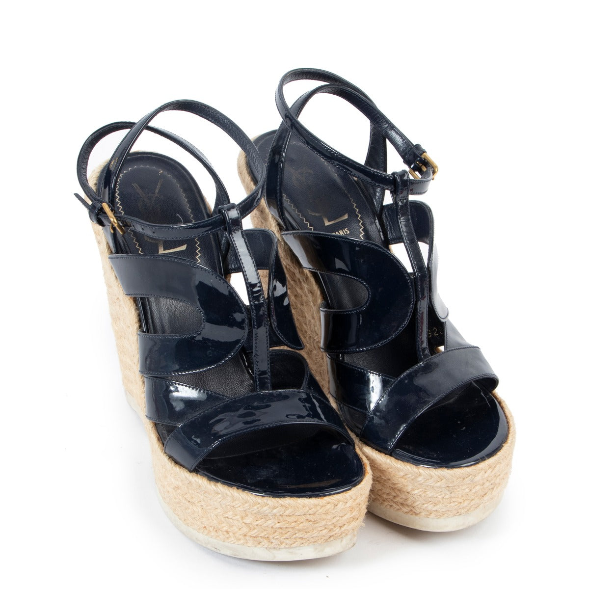 Saint Laurent Black Patent leather Heels- Size 37 1/2