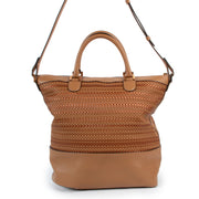 Delvaux Every D Tote Toile de Cuir Panier Végétal