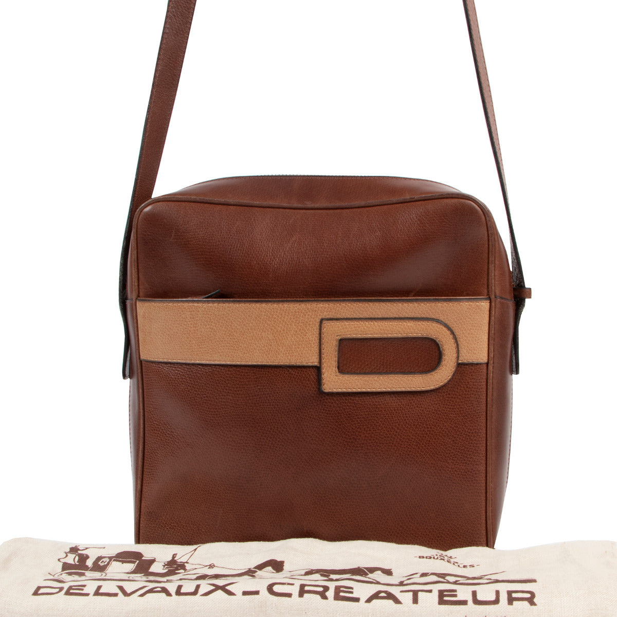 Delvaux 3-kleurige Retro Crossbody Tas